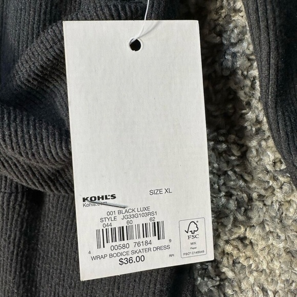 SO Wrap Skater Dress SZ XL NWT - Picture 5 of 5